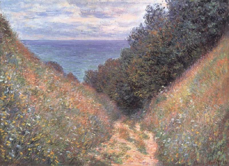 Claude Monet Road at La Cavee,Pourville China oil painting art